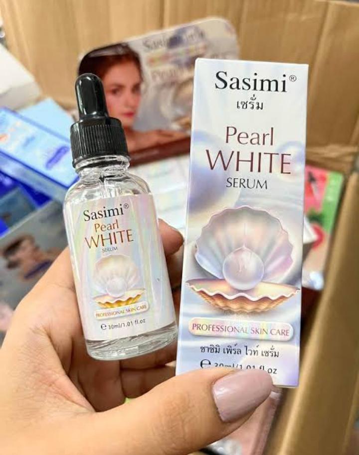 Sasimi Pearl White Serum – 30ml Glass Bottle