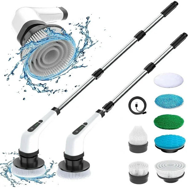 Electric Spin Scrubber – 7-in-1 Cordless Cleaning Brush with Extendable Handle
