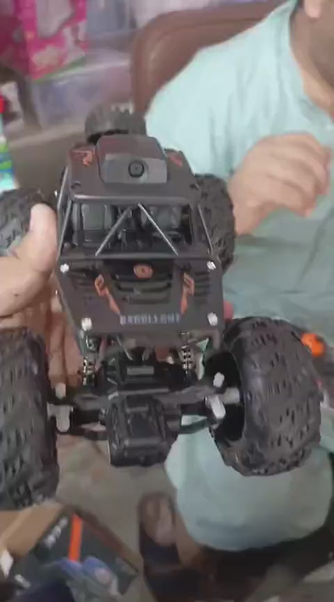 RC Camera Climbing Monster Truck with Phone Control for Boys (4WD, Rechargeable)