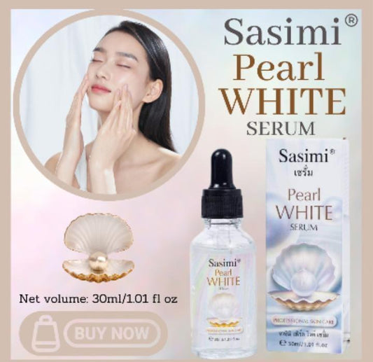 Sasimi Pearl White Serum – 30ml Glass Bottle
