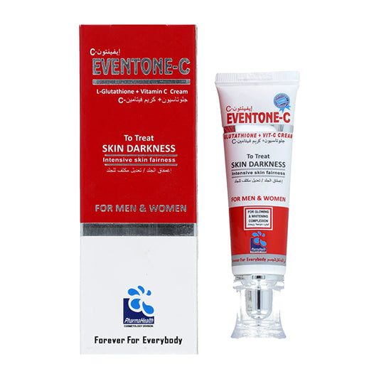 Eventone-C L-Glutathione + Vitamin C Cream (30g) — Intensive Skin Fairness & Brightening Cream for Men & Women
