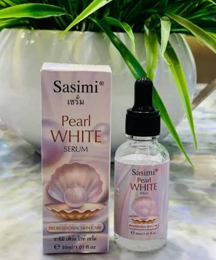 Sasimi Pearl White Serum – 30ml Glass Bottle