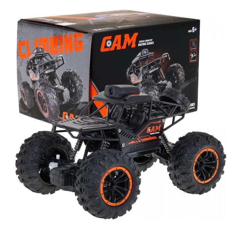 RC Camera Climbing Monster Truck with Phone Control for Boys (4WD, Rechargeable)